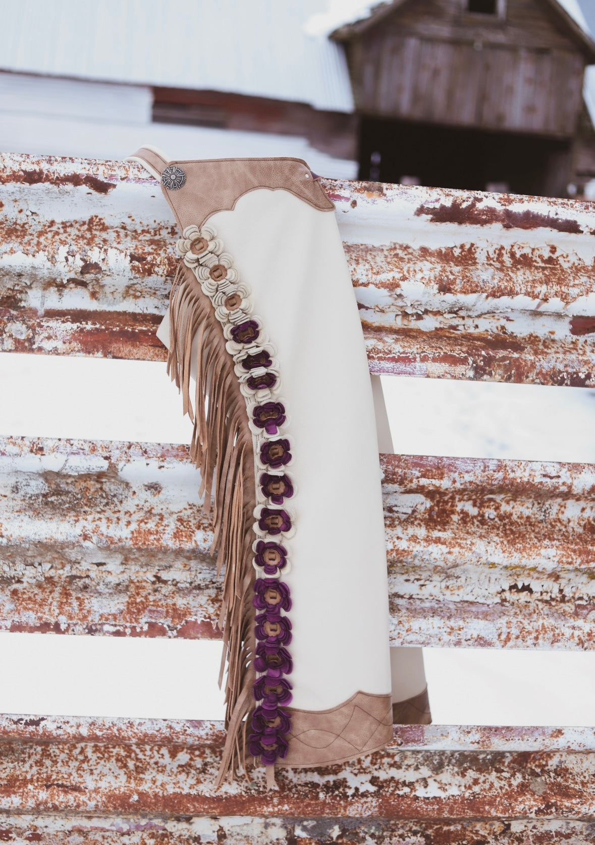 Custom Ombré Floral Shotgun Chaps