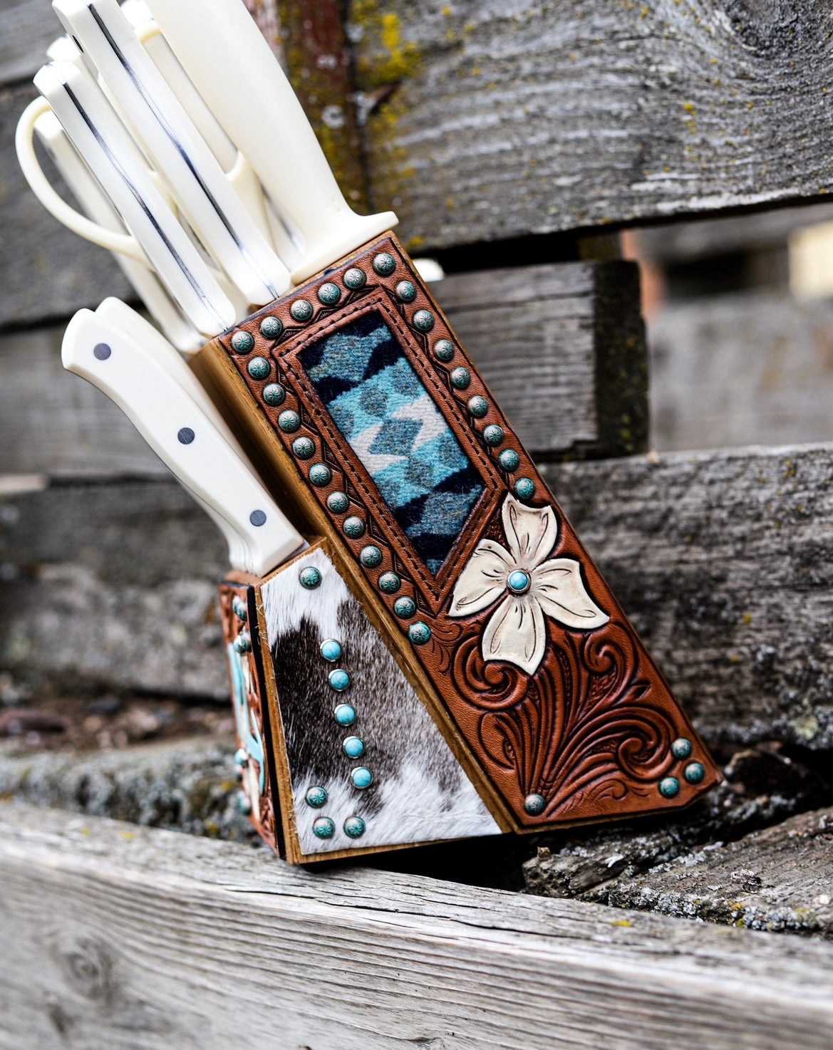 Custom Tooled Knife Blocks