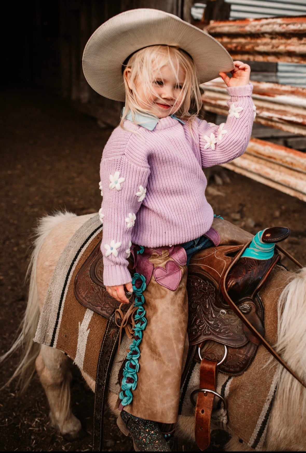 Camel/Purple Chaps