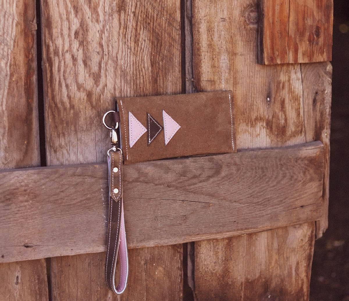 Barn Star Wristlet Blush Pink