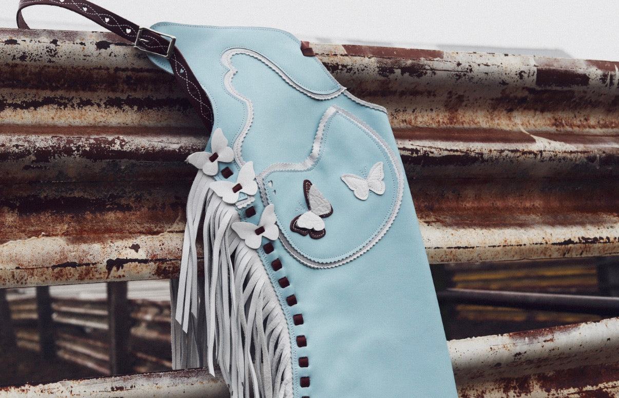 Sky Blue Butterfly Step Ins