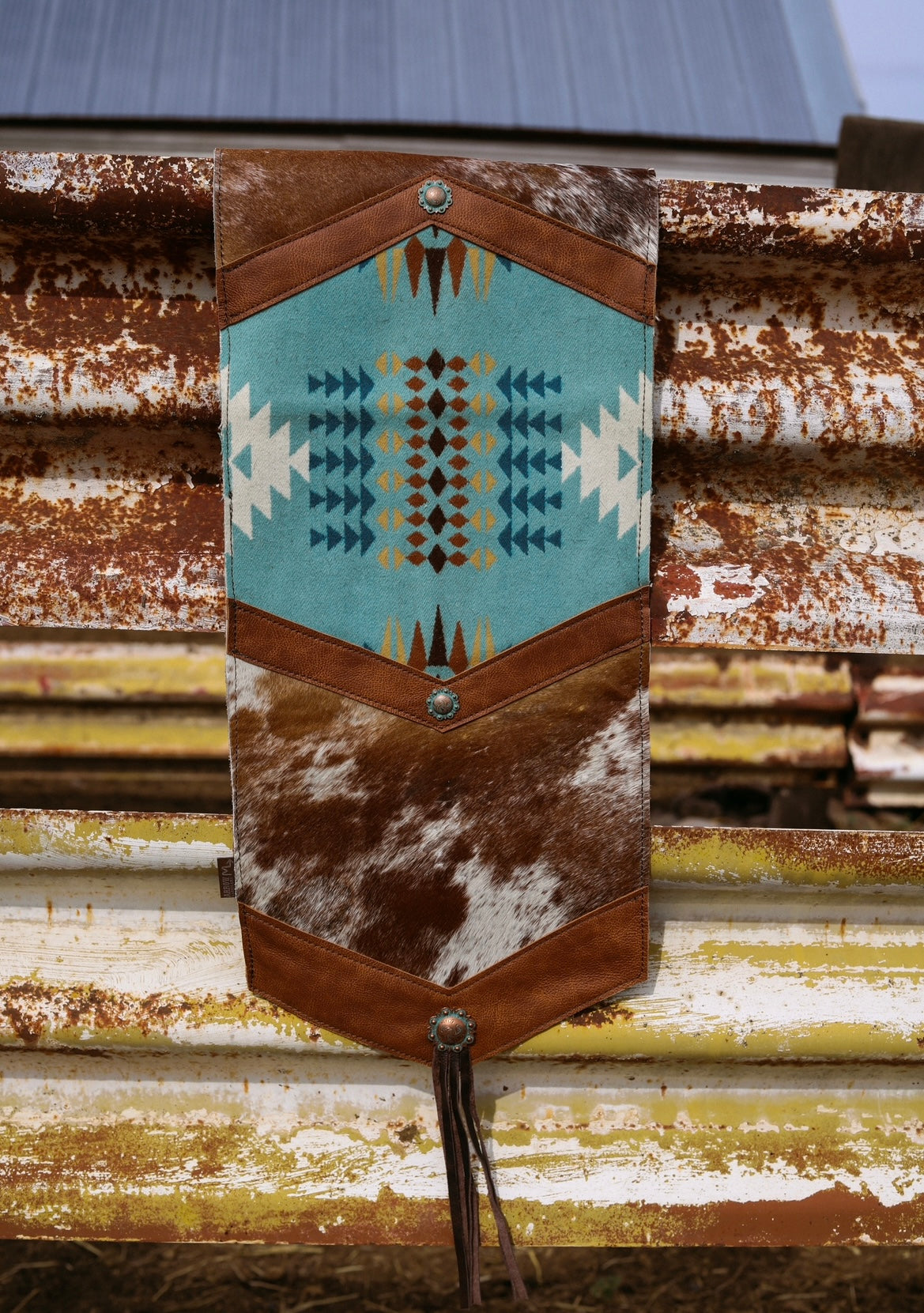 Western Cowhide Table Runner
