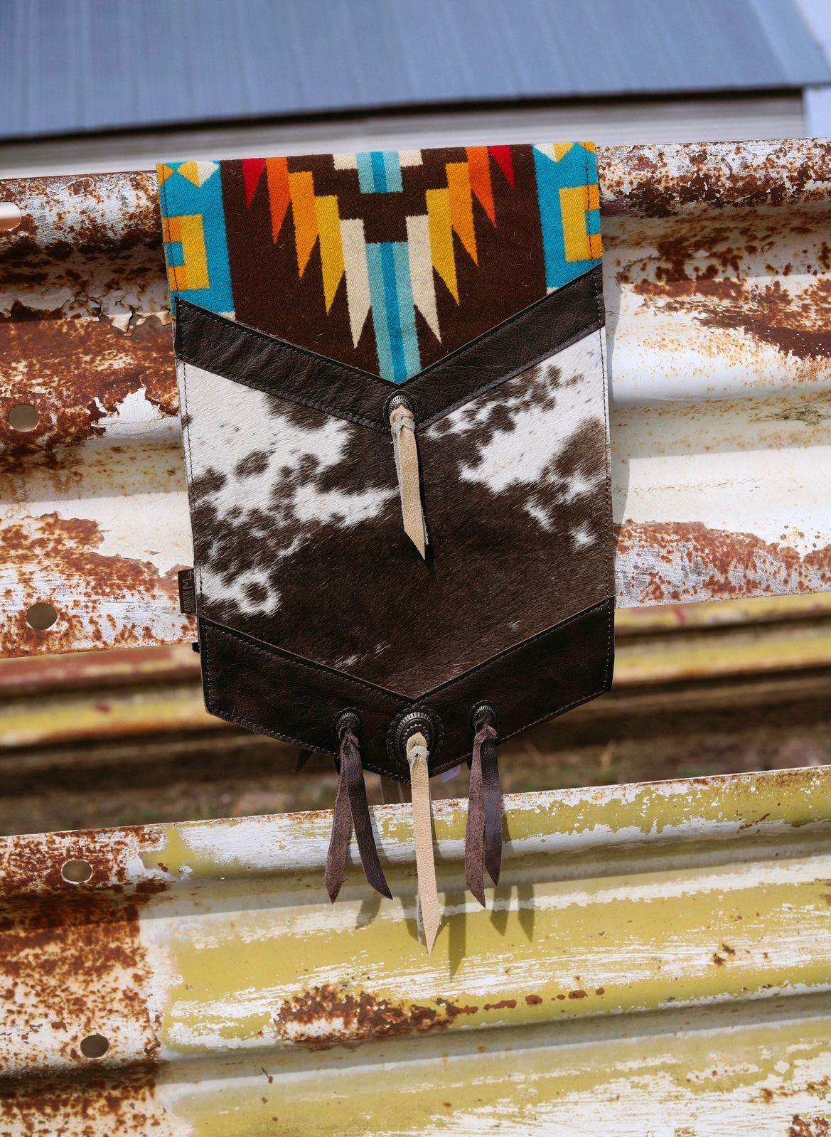 Western Cowhide Table Runner