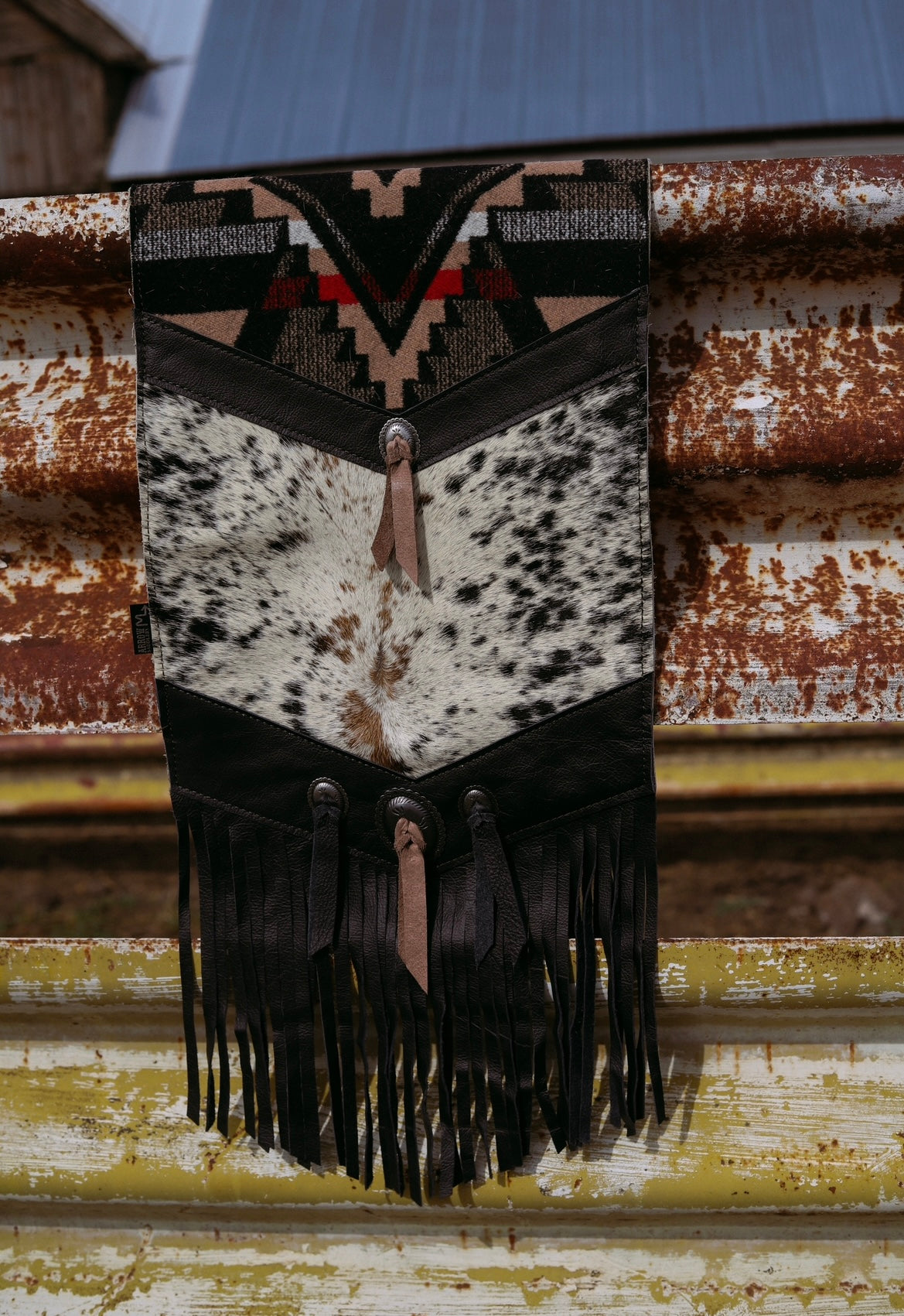 Western Cowhide Table Runner