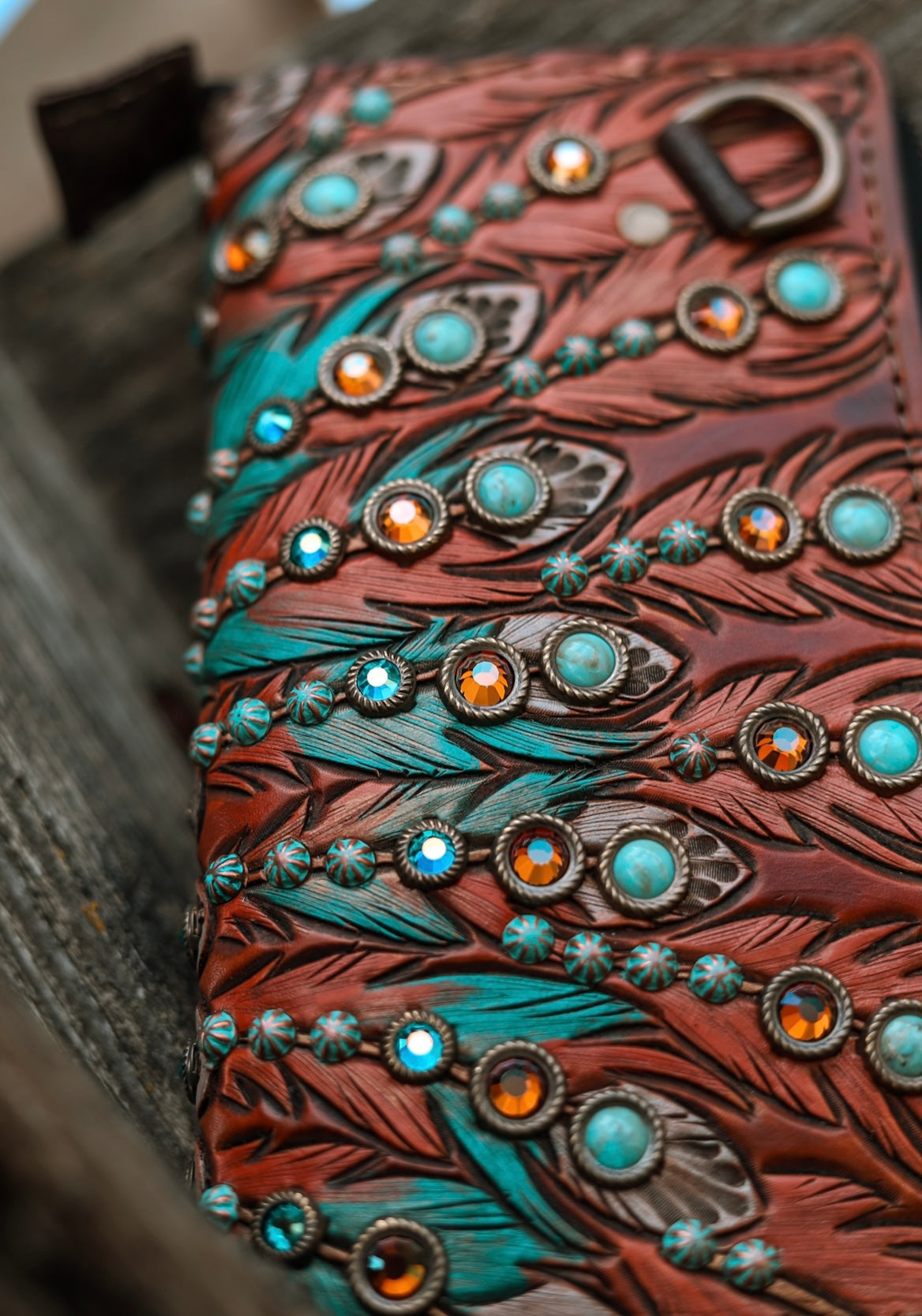 Headdress Zippered Clutch Wallet