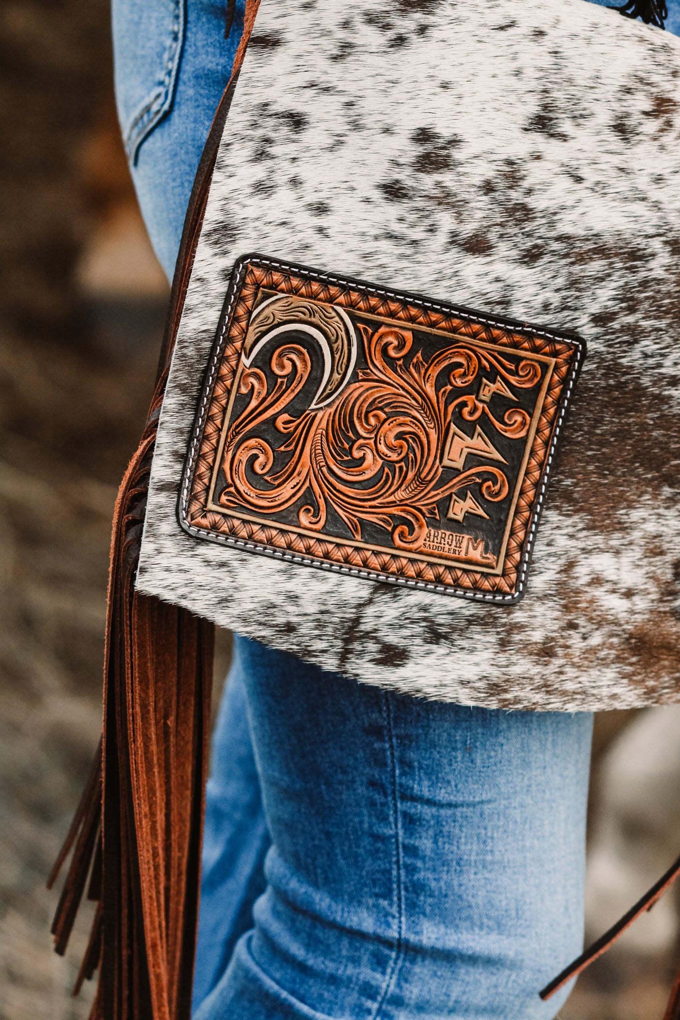 Stay Wild Fringe Crossbody