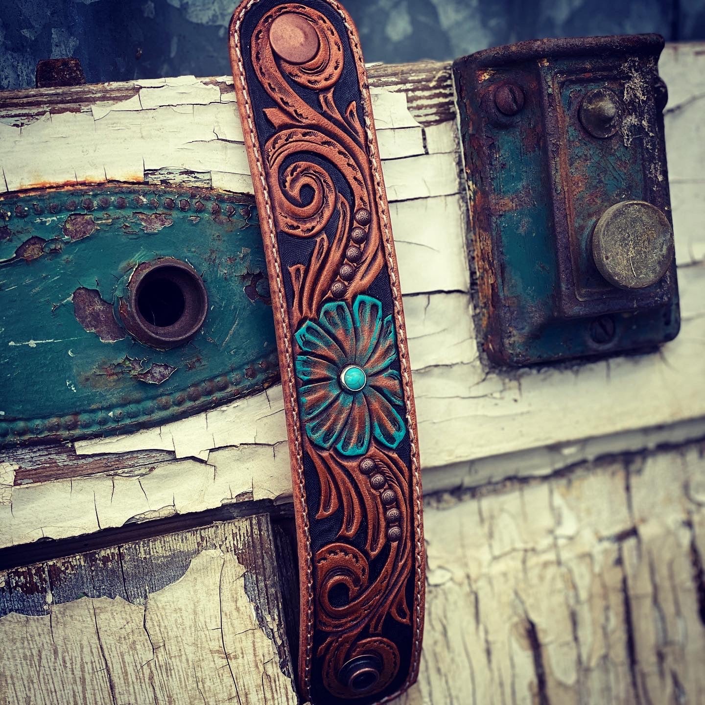 Custom Tooled Western Cuff