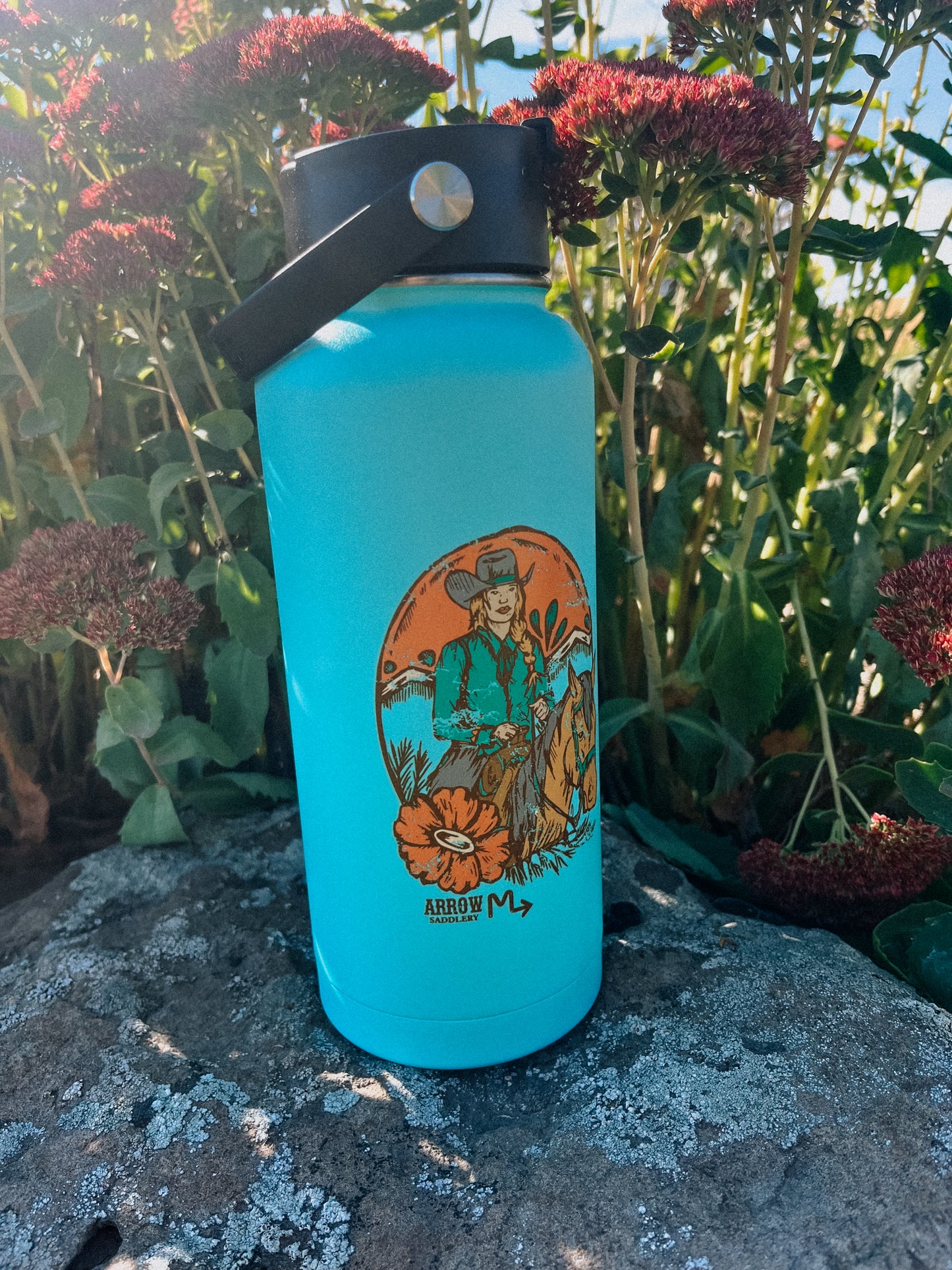 32 oz Water Bottle Teal