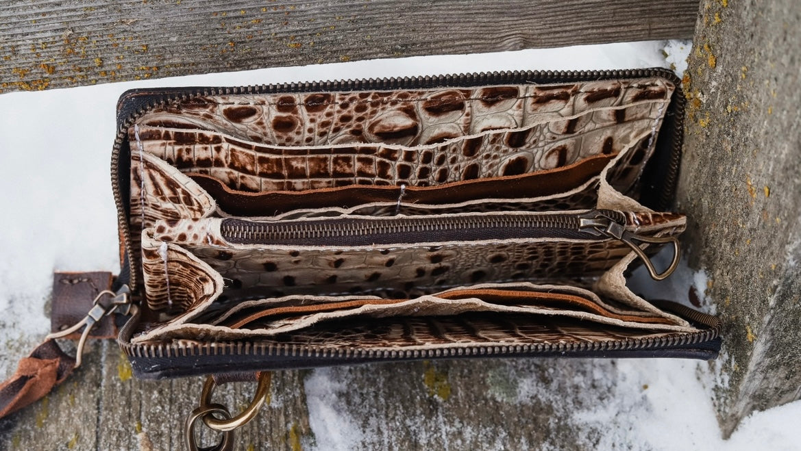 Custom Zippered Clutch Wallet Deposit Only.