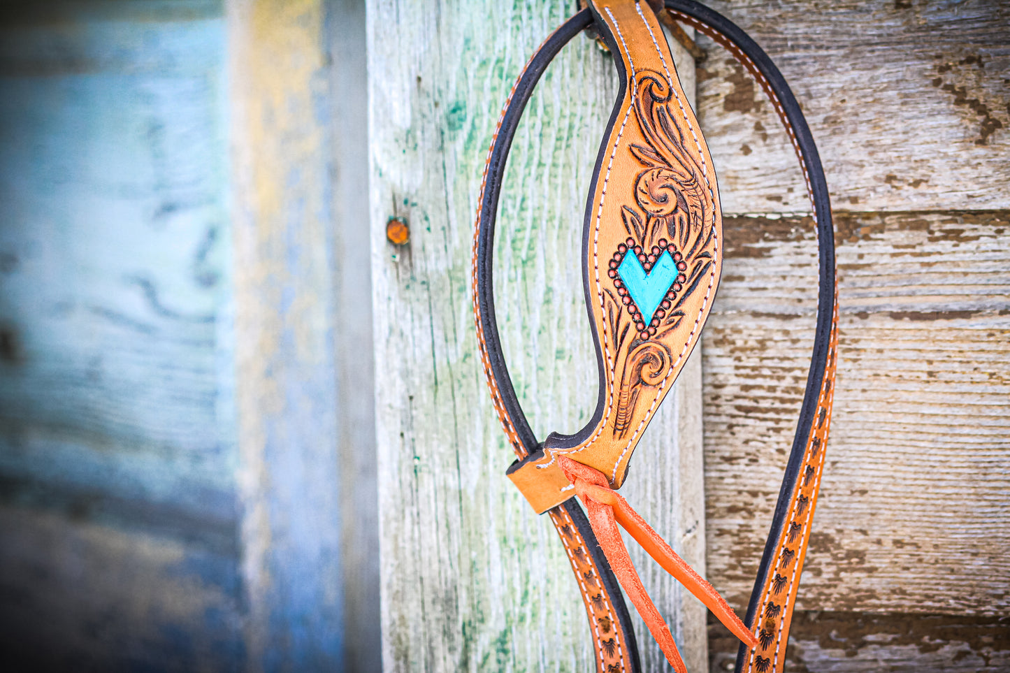 Turquoise Cupid Single Ear Headstall