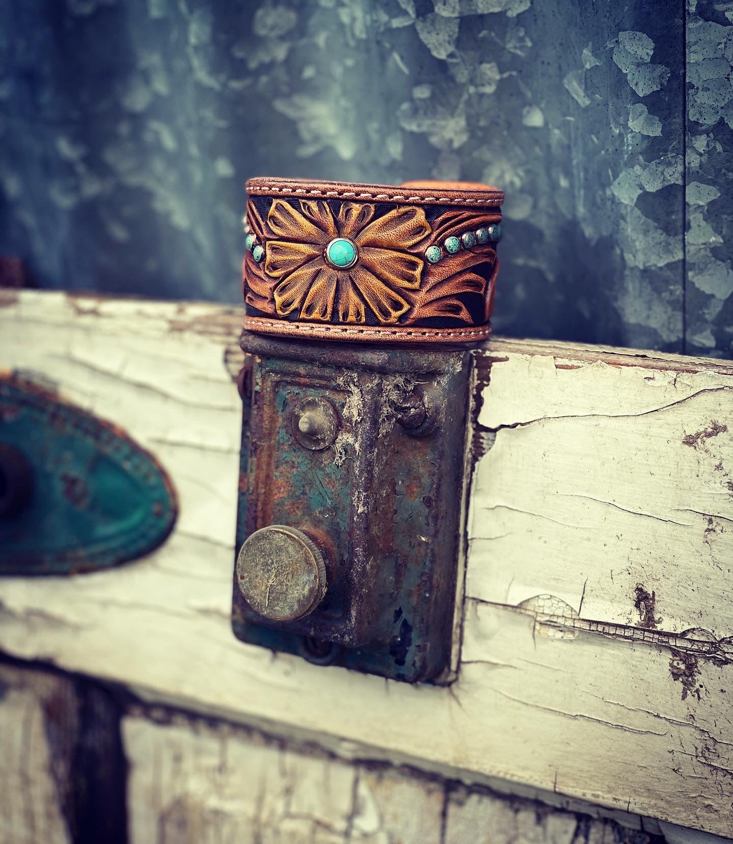 Custom Tooled Western Cuff