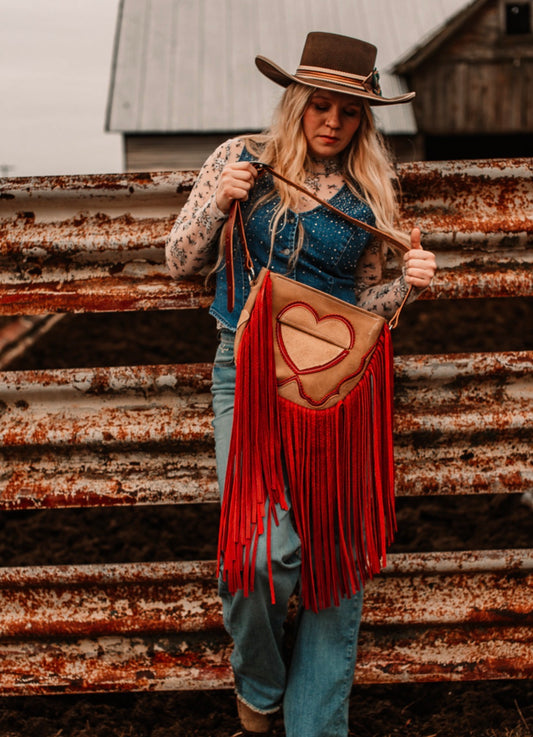 Rustic Red Chap Purse