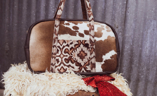 Cowhide Overnight Bag #1