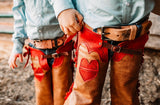 Saddle and Roses Chaps