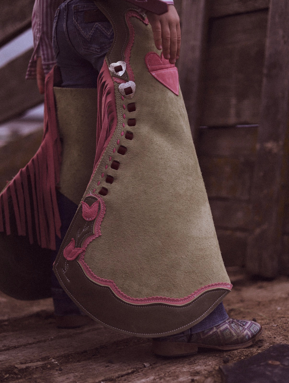 Sage Green and Pink Tulip Step Ins 6/7