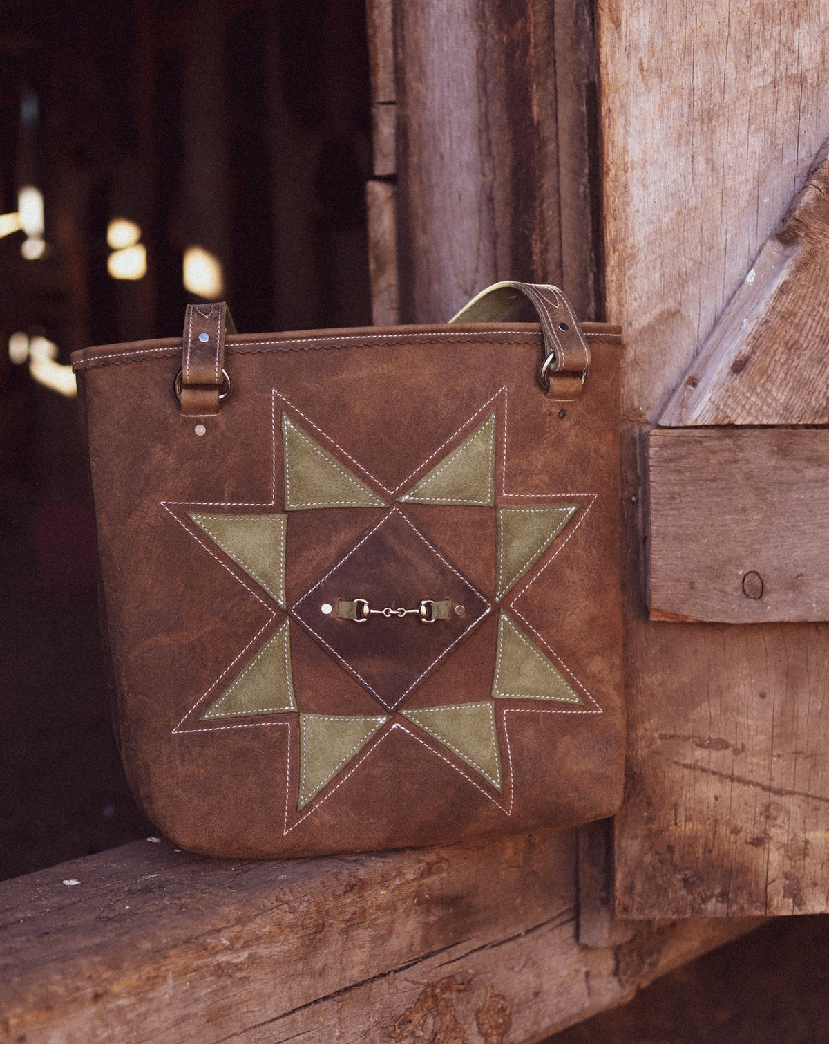 Barn Star Tote Sage