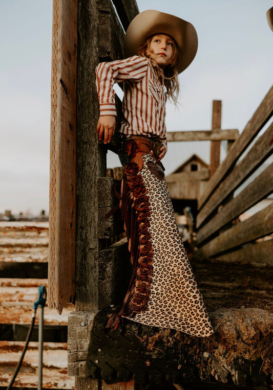 Leopard Chaps 8/10 Youth