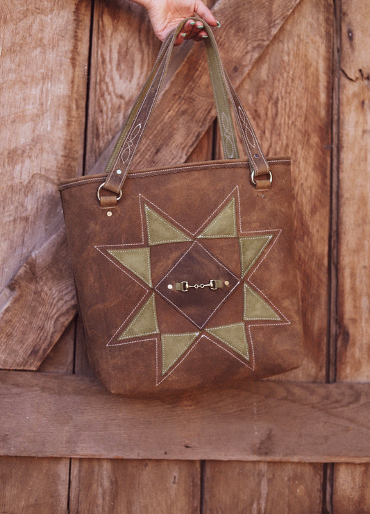 Barn Star Tote Sage