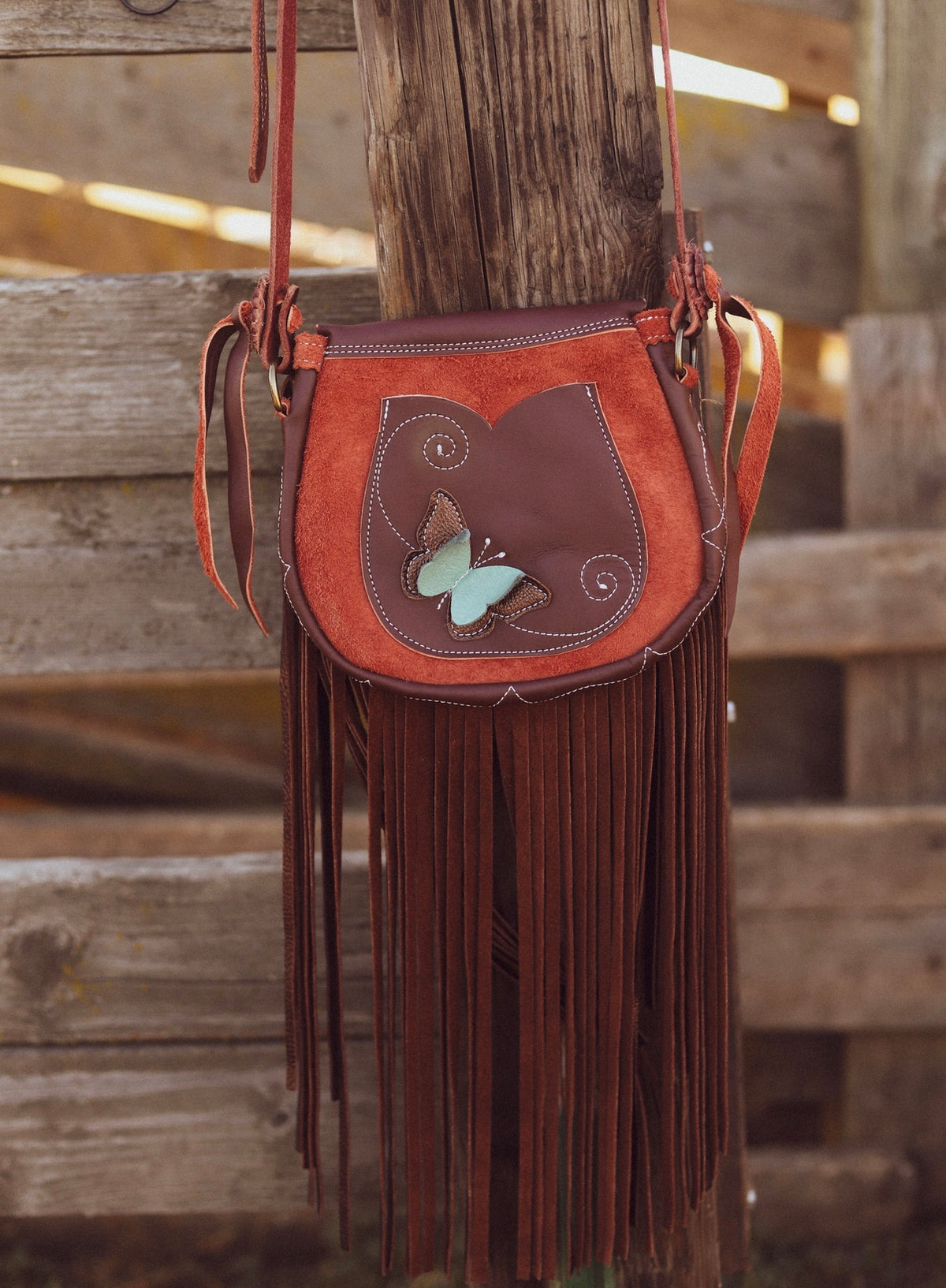 Chap Pocket Purse Mahogany/Tobacco