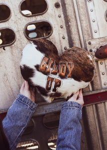 “Giddy Up” Heart Pillow