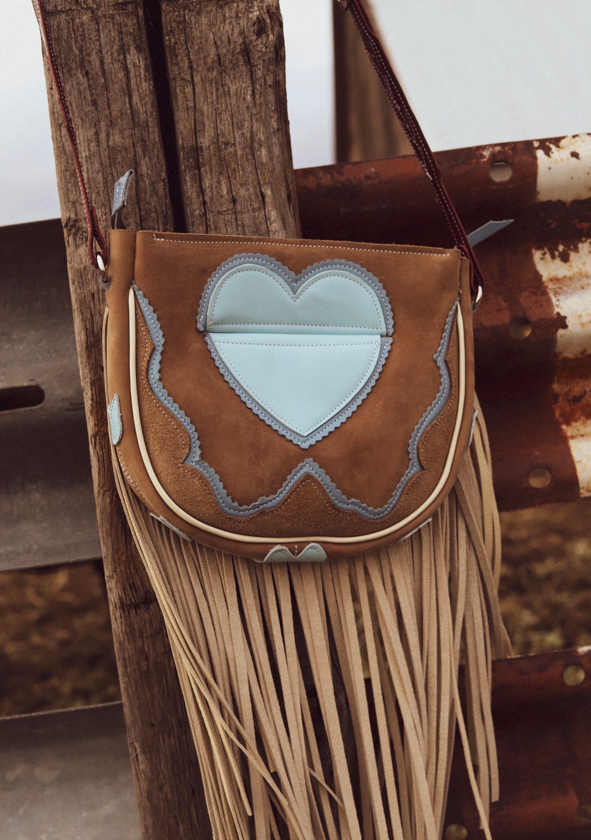 Chap Purse Crossbody Grizzly