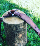 Roughout Buckstitched Roper Breast Collar Made to Order